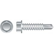 STRONG-POINT Self-Drilling Screw, #10-16 x 3/4 in, Passivated Stainless Steel Hex Head Hex Drive 4H1012